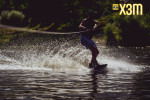 Wakeboarding action